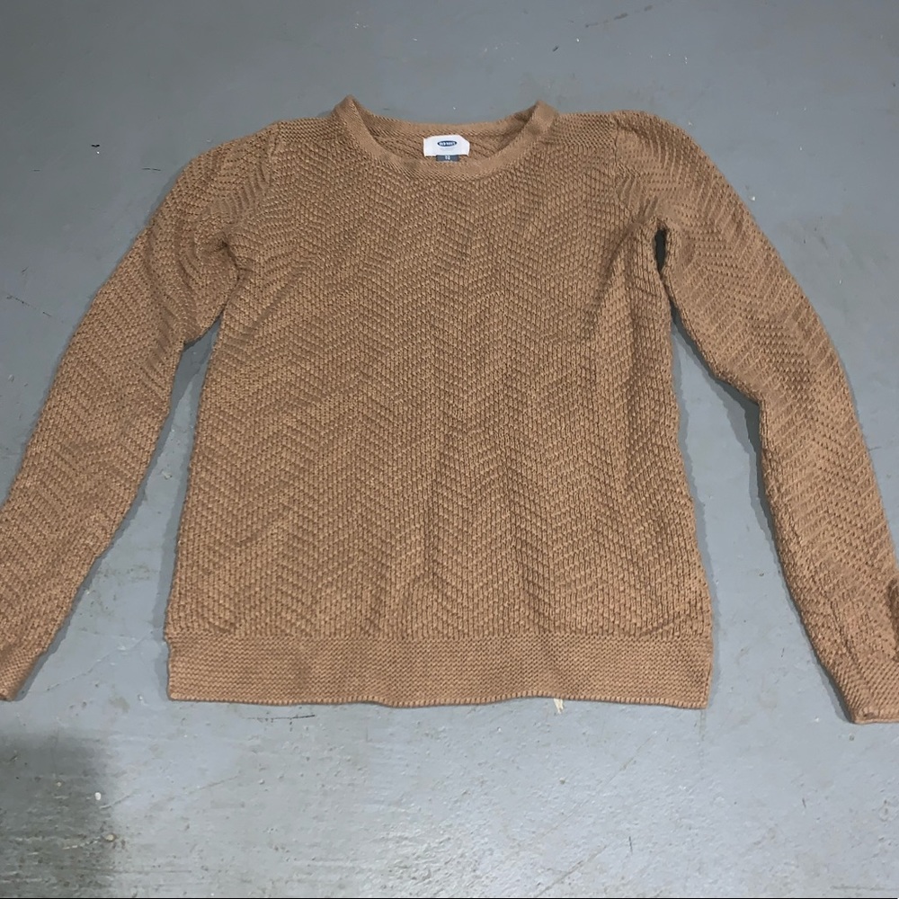 Knit camel sweater